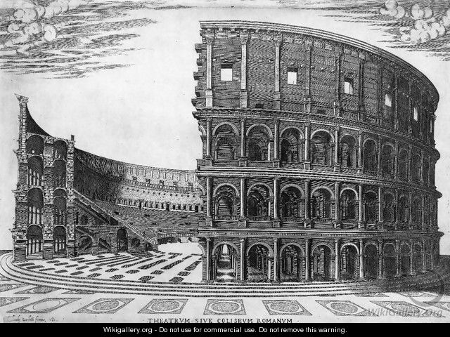 The Colosseum in Rome 1564 - Antonio Lafreri