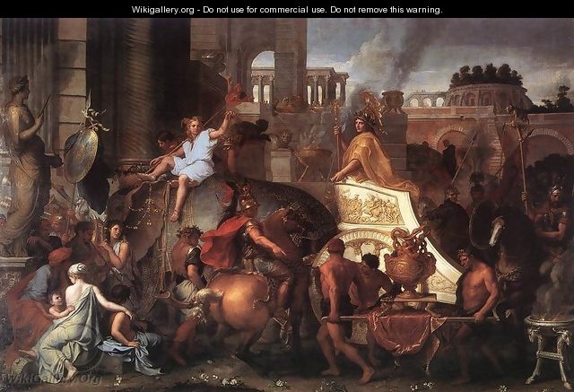 Entry of Alexander into Babylon c. 1664 - Charles Le Brun