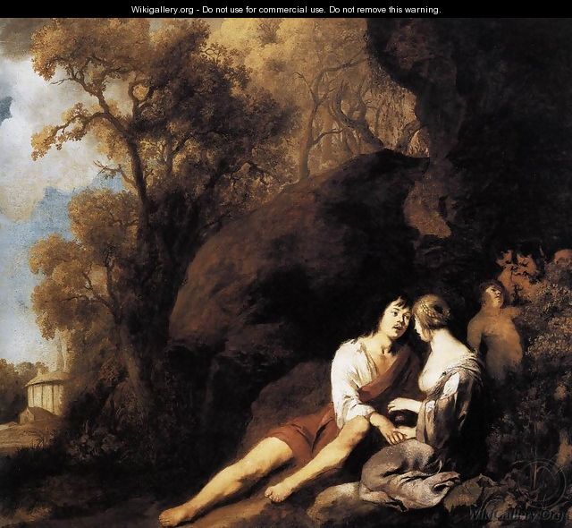 Amorous Couple in a Landscape c. 1640 - Sir Peter Lely