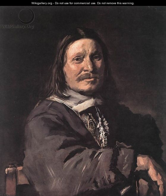 Portrait of a Seated Man 1660-66 - Frans Hals