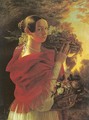 Young Woman with Basket 1835 - Ivan Khrutsky