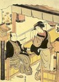 Tea-Stall Girl with Guest 1778 - Torii Kiyonaga