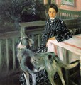 Portrait of Julia Kustodieva, the Artist's Wife 1903 - Boris Kustodiev