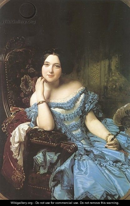 Amalia de Llano y Dotres- The Countess of Vilches 1853 - Federico de Madrazo y Kuntz