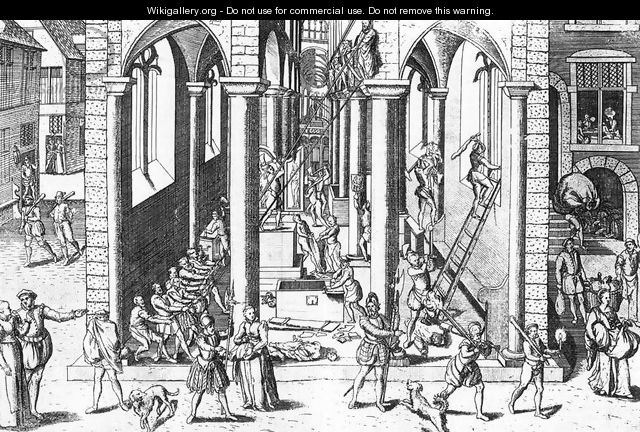 The Calvinist Iconoclastic Riot of August 20 1566, 1588 - Franz Hogenberg