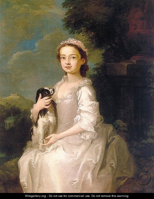 Portrait of a Young Girl 1742-45 - Follower of William Hogarth