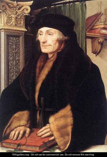 Portrait of Erasmus of Rotterdam 1523 - Hans, the Younger Holbein