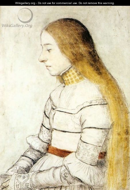 Portrait of Anna Meyer c. 1526 - Hans, the Younger Holbein
