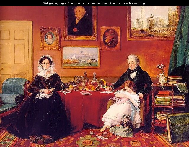 The Langford Family in their Drawing Room 1841 - James Holland