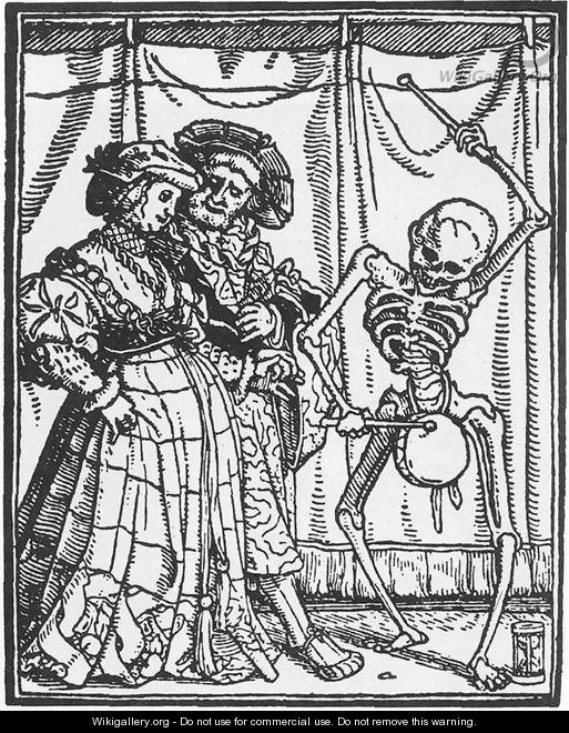 The Noble Lady from Dance of Death 1524-26 - Hans, the Younger Holbein