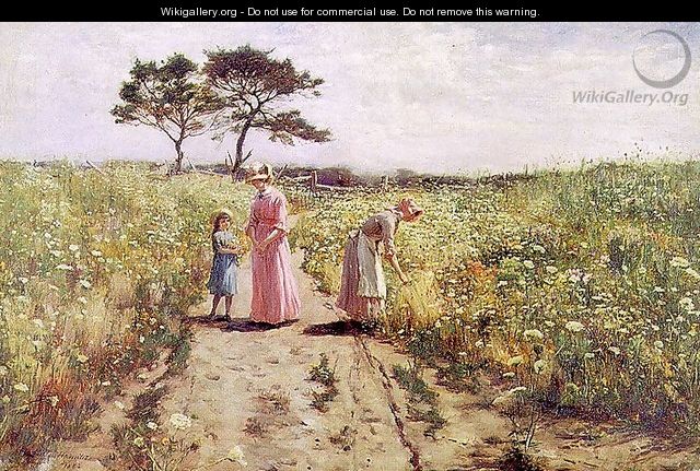 Picking Flowers 1882 - Hamilton Hamilton