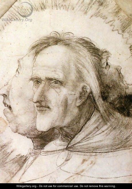 The Triple Face c. 1525 - Matthias Grunewald (Mathis Gothardt)