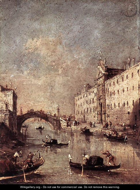 Rio dei Mendicanti 1780s - Francesco Guardi