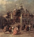Piazza di San Marco (detail) 1777 - Francesco Guardi
