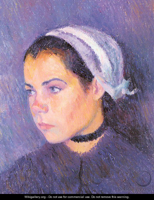 Breton Girl 1909 - Bernhard Gutmann