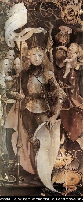 Fourteen Saints Altarpiece (detail 1) 1503 - Matthias Grunewald (Mathis Gothardt)