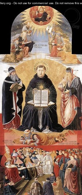 Triumph of St Thomas Aquinas 1471 - Benozzo di Lese di Sandro Gozzoli