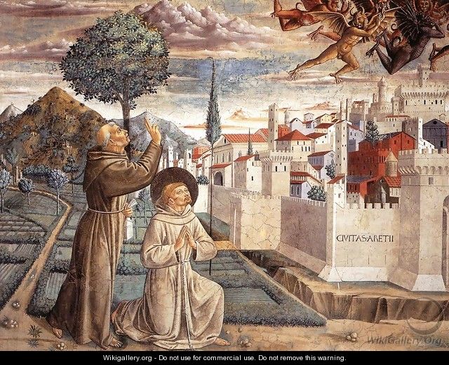 Scenes from the Life of St Francis (Scene 6, north wall) 1452 - Benozzo di Lese di Sandro Gozzoli