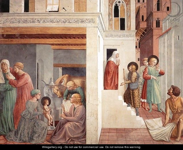 Scenes from the Life of St Francis (Scene 1, north wall) 1452 - Benozzo di Lese di Sandro Gozzoli