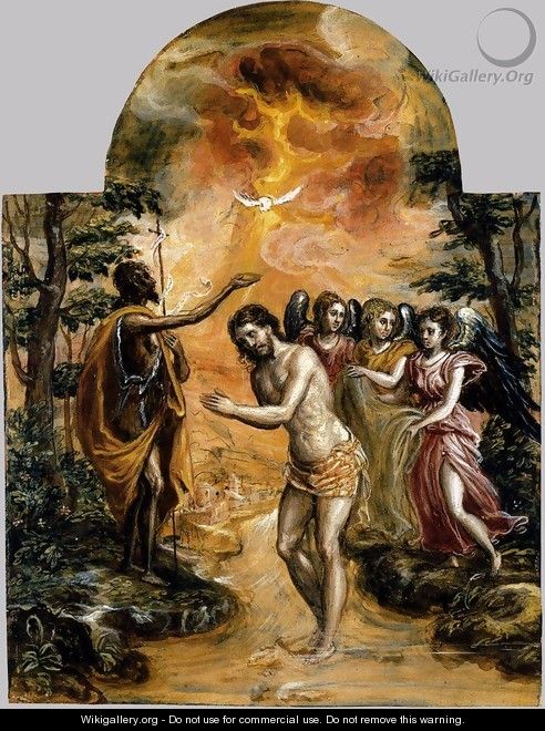 Baptism of Christ 1568 - El Greco (Domenikos Theotokopoulos)