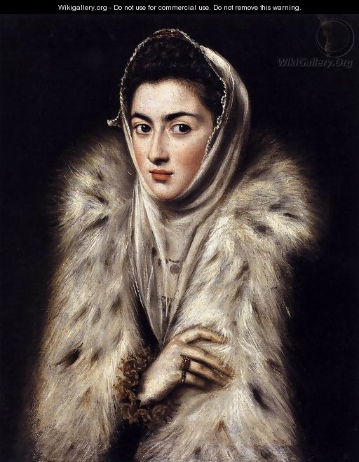 A Lady in a Fur Wrap 1577-80 - El Greco (Domenikos Theotokopoulos)