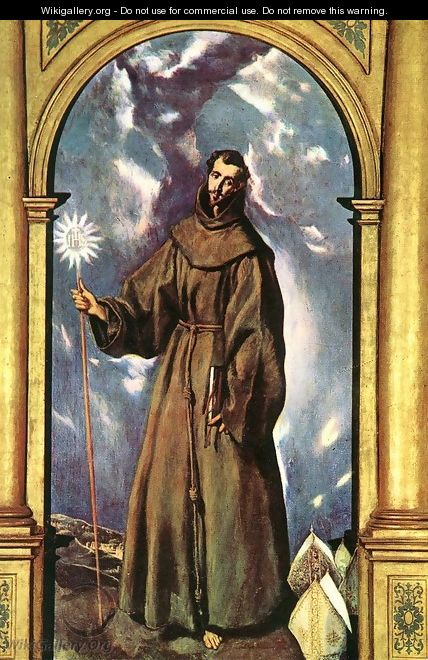 Saint Bernardino 1603 - El Greco (Domenikos Theotokopoulos)