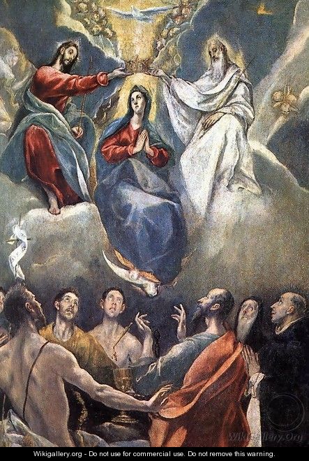 The Coronation of the Virgin (2) 1591 - El Greco (Domenikos Theotokopoulos)