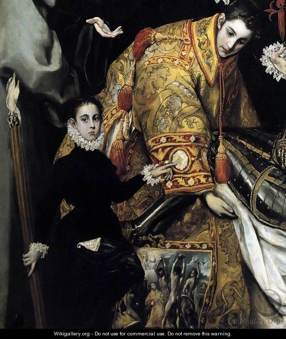 The Burial of the Count of Orgaz (detail 4) 1586-88 - El Greco (Domenikos Theotokopoulos)