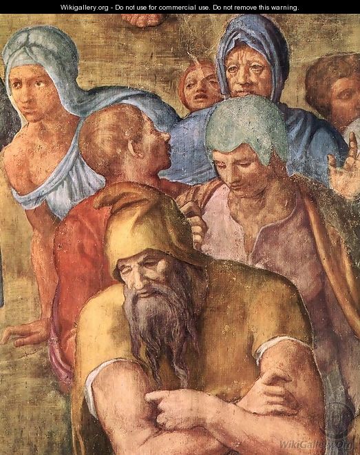Martyrdom of St Peter (detail-6) 1546-50 - Michelangelo Buonarroti