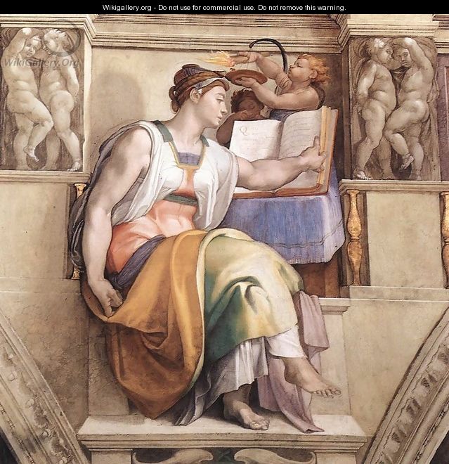The Erythraean Sibyl 1509 - Michelangelo Buonarroti