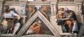 The ceiling (detail-3) 1508-12 - Michelangelo Buonarroti