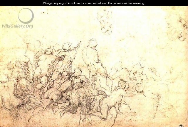 Study for the Battle of Cascina 1505-06 - Michelangelo Buonarroti