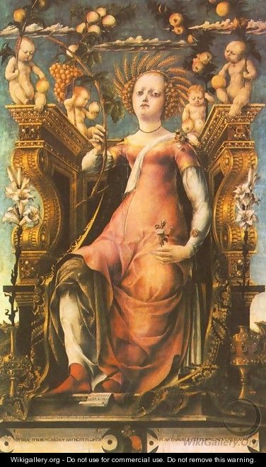 Ceres Enthroned 1450-60 - Michele Pannonio
