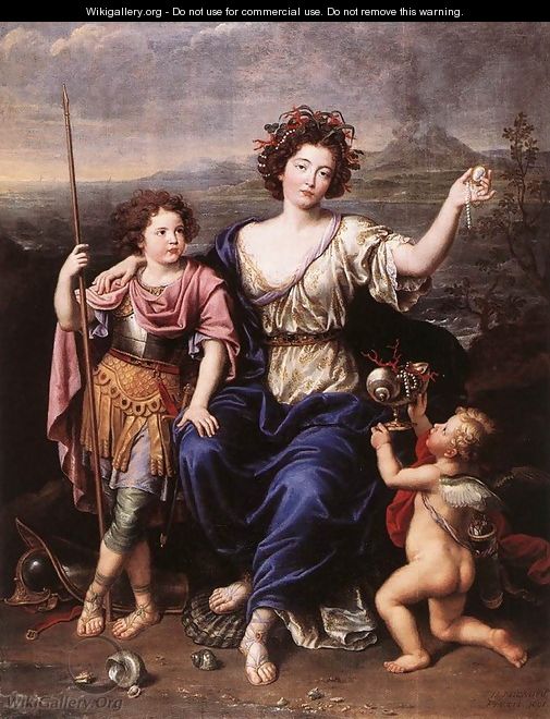 The Marquise de Seignelay and Two of her Children 1691 - Pierre Mignard