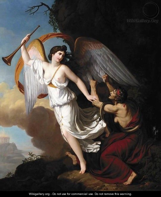 Envy Plucking the Wings of Fame 1806 - Francois Guillaume Menageot