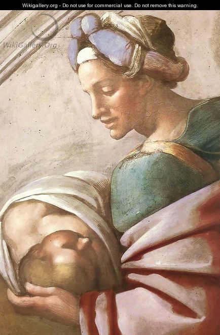 Hezekiah - Manasseh - Amon (detail-1) 1511-12 - Michelangelo Buonarroti