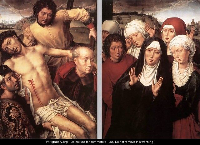 Diptych with the Deposition 1492-94 - Hans Memling