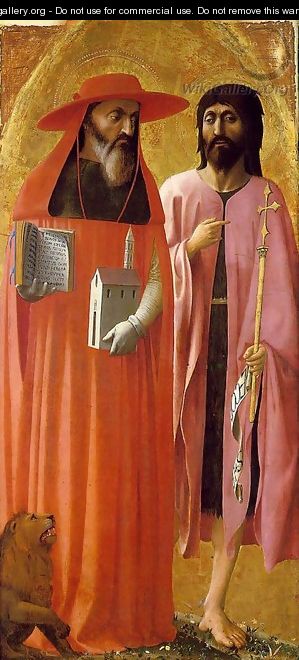 St Jerome and St John the Baptist 1428 - Masaccio (Tommaso di Giovanni)