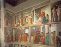 Frescoes in the Cappella Brancacci (right view) 1426-82 - Masaccio (Tommaso di Giovanni)