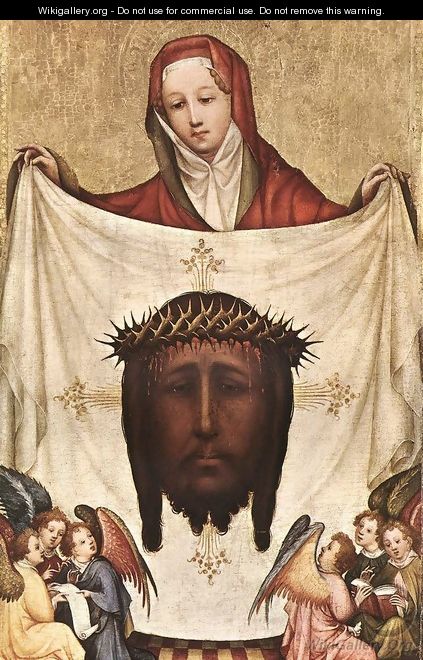 St. Veronica with the Holy Kerchief c. 1420 - Master of Saint Veronica