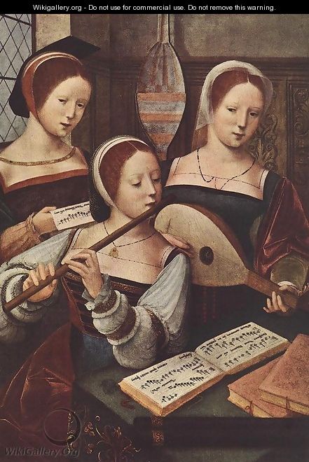 Concert of Women 1530-40 - Master of Female Half-Figures