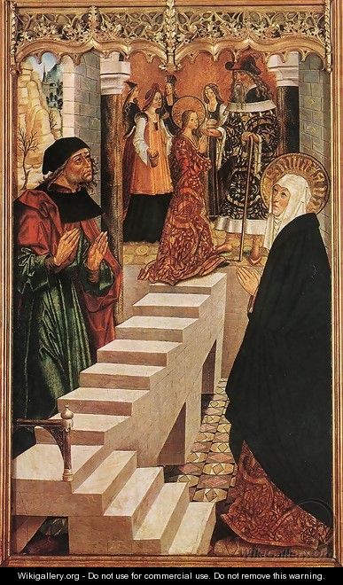 Presentation of the Virgin in the Temple c. 1500 - Master of Budapest