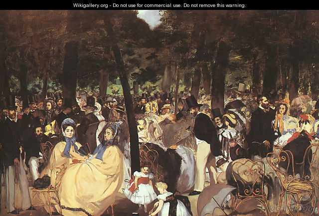 Concert in the Tuileries 1860-62 - Edouard Manet