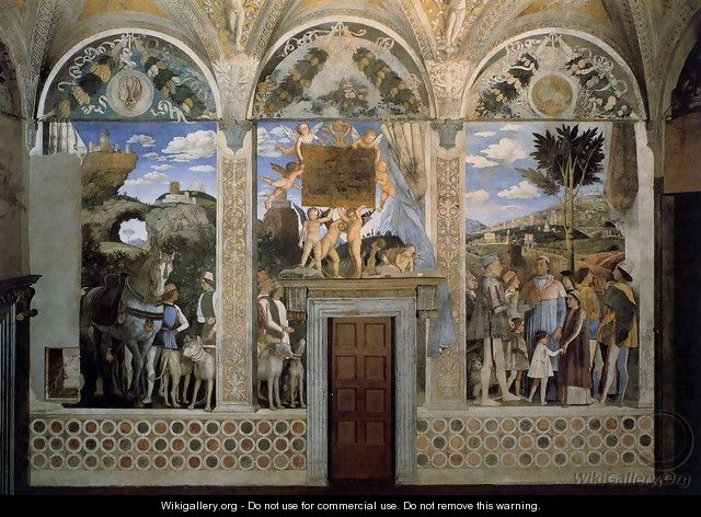 Arrival of Cardinal Francesco Gonzaga 1471-74 - Andrea Mantegna