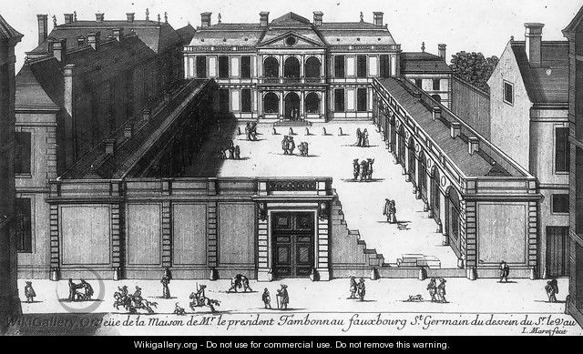 Hotel Tambonneau, Paris 1650s - Jean I Marot