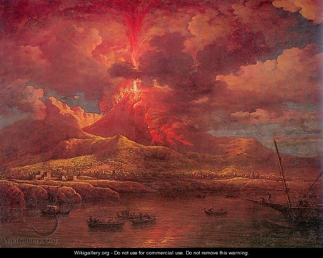 Vesuvius Erupting at Night 1768 - William Marlow