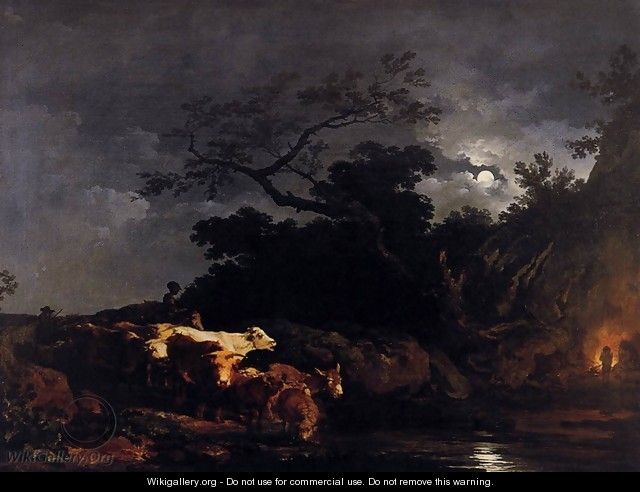 Clair de Lune (Moonlight) 1777 - Philip Jacques de Loutherbourg