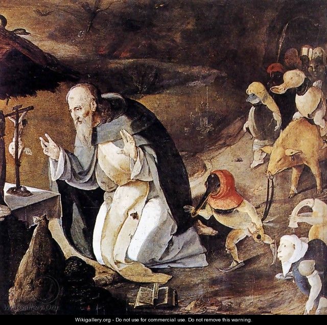 The Temptation of St Anthony c. 1530 - Lucas Van Leyden