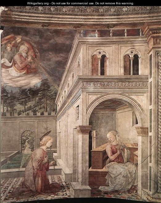 Annunciation 1467-69 - Fra Filippo Lippi