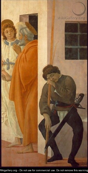 St Peter Freed from Prison 1481-82 - Filippino Lippi